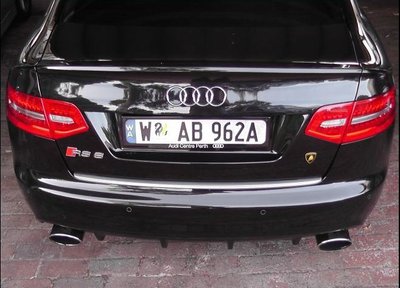 AUDI C6 RS6 REAR WITH LAMBO BADGE.JPG